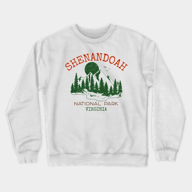 Shenandoah National Park, Virginia Crewneck Sweatshirt by Mountain Morning Graphics